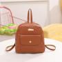 2024 Ladies Minimalist Embossed School Backpack Foreign Trade Student Fashion Backpack Single Strap Cheap Wholesale Niche