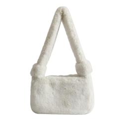 Fashion Style Single Strap Fur Shoulder Bag Women Ladies Colorful Winter Fluffy Handbags