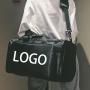 personalized custom outdoor portable shoulder shoe compartment gym sport sneaker travel duffle bag with logo