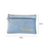 Custom Logo Velvet Cosmetics Bags Recycled Soft Plaid Blank Zipper Make Up Bag