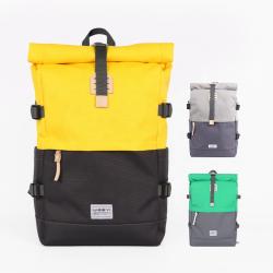 CHANGRONG Custom recycled Rpet polyester roll top Travel Casual Rucksack backpack waterproof