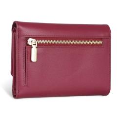 2024 Manufacturer Customized Genuine Leather Plain Ladies Zipper Wallet Blocking Credit Card Rfid