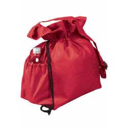 Gelory Wholesale Personalized Recycled Polyester Shoulder Style Drawstring Cinch Custom Logo Women Tote Bags