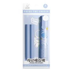 Eraser Push to Use Eraser Creative Cartoon Special Learning Supplies for Primary School Students Cute Pattern School Gift Reward