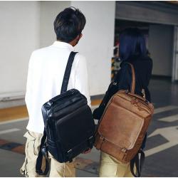 ZWY220 Outdoor Sports Traveling Men PU Shoulder Bag Wholesale Fashion Simple Business Backpack Hot Sale Student Laptop Schoolbag