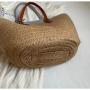 New Design Striped Zipper Tassels Straw Beach Bag Summer Friendly Handwoven Shoulder Purse Women Large Travel Tote Bag 2024