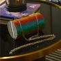 New Rainbow Diamond Dinner Bag Diagonal Straddle Bag for Women