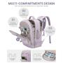 LOVEVOOK 40L Carry On Weekender Overnight Waterproof Daypack With 2 Cubes Fits 17 In Laptop Business Travel Backpack unisex