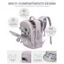 LOVEVOOK 40L Carry On Weekender Overnight Waterproof Daypack With 2 Cubes Fits 17 In Laptop Business Travel Backpack unisex