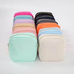 RTS High Quality Factory Wholesale Jewelry Packing Pouch Personalized Nylon Hotel Toiletries Women Travel Mini Makeup Bag