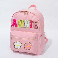 Keymay No MOQ 11 colors Personalized Women's Backpack Wholesale Custom Travel Storage Bag Waterproof Nylon School Kids Backpack