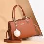 XL123 Pure Colours Crossbody Bag For Women Shoulder Bag Luxury PU Leather Handbag With Stylish Pendant Ladies Tote Bag