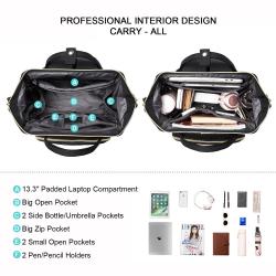 High Quality Custom Women Teacher Nurse Work Bag with USB waterproof school daypack travel women smart fashion laptop backpack