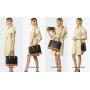 LOVEVOOK Laptop Tote Bags Dome Large Crossbody Work shoulder Bags 15.6 Computer Handbag 2pcs pu Leather women Purse  Briefcase