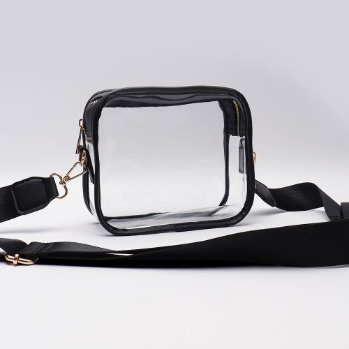 Keymay 2022 New Designer Low MOQ 9 Colors Outdoor Personal Transparent Purse Fashion Girl Weekend Shoulder Clear Crossbody Bag