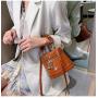 KBW470 Wholesale Hot Pleated Dinner Handbag Women Bag New Crocodile PU Ladies Bucket Single Shoulder Crossbody Bag