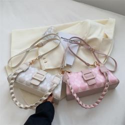 High Sense Single Shoulder Underarm Bag 2022 New Style Fashion Printing Small Square Bag Canta Kadin Diamond Lattice  Lady's Bag
