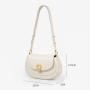 2024 Trendy New Mini Metal Buckle Womens Shoulder Bag OEM ODM Purses And Handbags Fashion Custom Logo Vegan Ladies Shoulder Bags