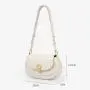2024 Trendy New Mini Metal Buckle Womens Shoulder Bag OEM ODM Purses And Handbags Fashion Custom Logo Vegan Ladies Shoulder Bags