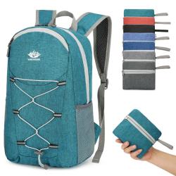 2024 Custom Nylon Waterproof Foldable Knapsack For Outdoor Fitness Large Capacity Folding Packable Sports Hiking Backpacks
