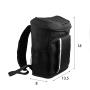 2024 Ins Custom 600D Polyester Fabric with Leakproof PEVA Lining Insulated Picnic Cooler Backpack