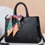 2023 Fashion Leather Crossbody Bags For Women Ribbon Handbag Tote Bag Atmospheric Handbag Manufacturer Customize