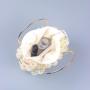 Custom acrylic resin beads woven Handmade Women's Evening Bags Mini Pearl Beaded Handbag with Hollow out Feature