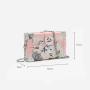 2024 Custom Jacquard Mini Luggage Shape Shoulder Bag For Women Crossbody Purse