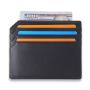 Genuine leather card holder for gift slim front pocket card holder vegetable tanned leather
