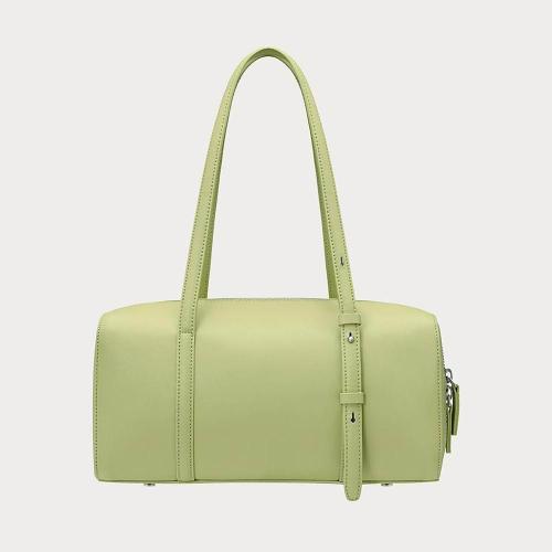 Fashion Women Shoulder Bag Black Leather Shoulder Bag Cylinder Underarm Bags Ladies Handbags