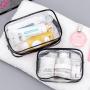 2022 Custom Transparent Retail Waterproof Pvc Clear Zipper Travel Packing Makeup Brush Cosmetic Bags