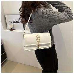 Personalized simple high texture Korean style armpit bag women's bag 2024 summer new stitching shoulder bag woman handbag
