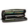 Alligator Pattern Genuine Leather Wallet for Men Vintage Long Multi-function Wallet Zipper Around Money Slip Card Holder