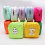 0.8mm Waterproof Nylon Zipper Pouches Jewelry Pouches Rectangle Zipper Toiletry Makeup Bags Grocery Organizer Cosmetic Bag