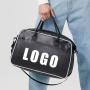 Gelory Gym Custom Logo Travel Bags Leather Sport Bag  Man Waterproof Hand Travel Bag Print Logo