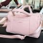 CHANGRONG Custom Mini Ladies Pink Nylon Sports Gym puffer duffle bag
