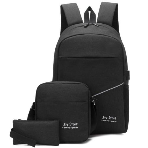 2023 cheap 3 in 1 usb school backpack  large capacity mens business laptop backpack set