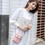 HR352 New Mobile Phone PU Zippered Banknote Clip Bag Woven Pearl Tassel Bag Cover Style Women's One Shoulder Crossbody Bag