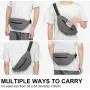 Gelory Outdoor Travel Running Sports Waist Packs Mobile Cell Phone Pouch Waterproof Crossbody Fanny Pack With Adjustable Belt