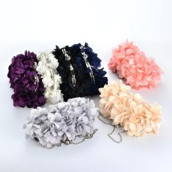 Popular Floral Cosmetic Bag Fashion Women Shoulder Evening Bags Luxury Party Clutches