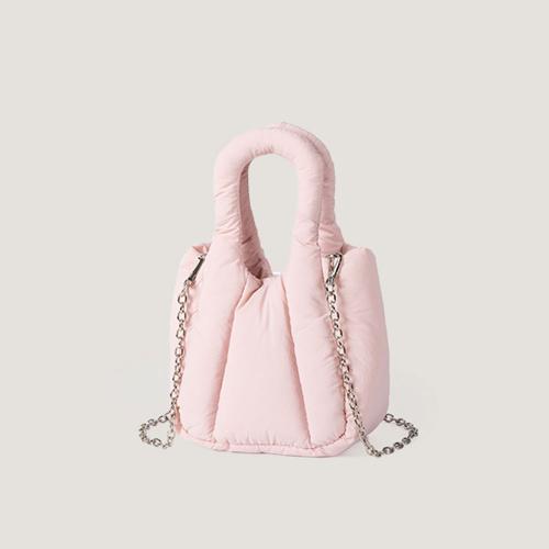 Custom Women New Trending Bolsos De Mujer Soft Nylon Handbags Crossbody Puffer Hand Tote Bag