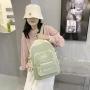 ZR487 Girls Cute Lovely New Fashion Backpack Canvas Custom Logo Schoolbag Travel Student Zipper Minimalist Schoolbag Laptop Bag