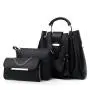 Factory outlets 3pcs women hand bags waterproof crossbody shoulder bag set designer leather tote bags