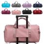 Personalized Trendy Waterproof Customized Sports Bag Practical Weekend Duffel Women Wet Dry Sport Gym Bag with Shoe Compartment