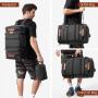 OEM 40L Vintage Canvas Rucksack Convertible Duffel Bag with Shoe Compartment for Men Women Carry On Travel Backpack For Hiking