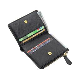 Women wallets custom logo nice pu leather latest ladies fancy purses with zipper pocket