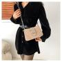 Simple fashion design solid color women's bag 2024 summer new chain sling cross shoulder bag