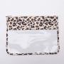 New Arrivals Women Hot Sale Cosmetic Bag Leopard Printing Makeup Bag Transparent Custom Waterproof Clear PVC Bag