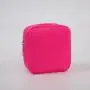 RTS Hot Pink Small Waterproof Glitter Chenille Letter Patches Fashion Durable Custom Women Girl Travel Cosmetic Makeup Bag
