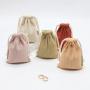 Colorful Soft Velvet Jewelry Drawstring Pouch Mini Luxury Watch Perfume Packaging Velvet Dust Gift Bag